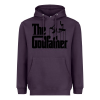 Plum the godfather original white title Heavyweight Hoodie - artisFamous