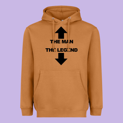 The Man The Legend Funny Adult Humor Heavyweight Hoodie Designed By Artisfamous