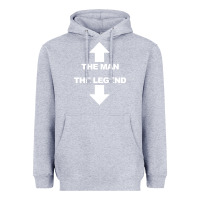 Heather Grey the man the legend funny adult humor Heavyweight Hoodie - artisFamous