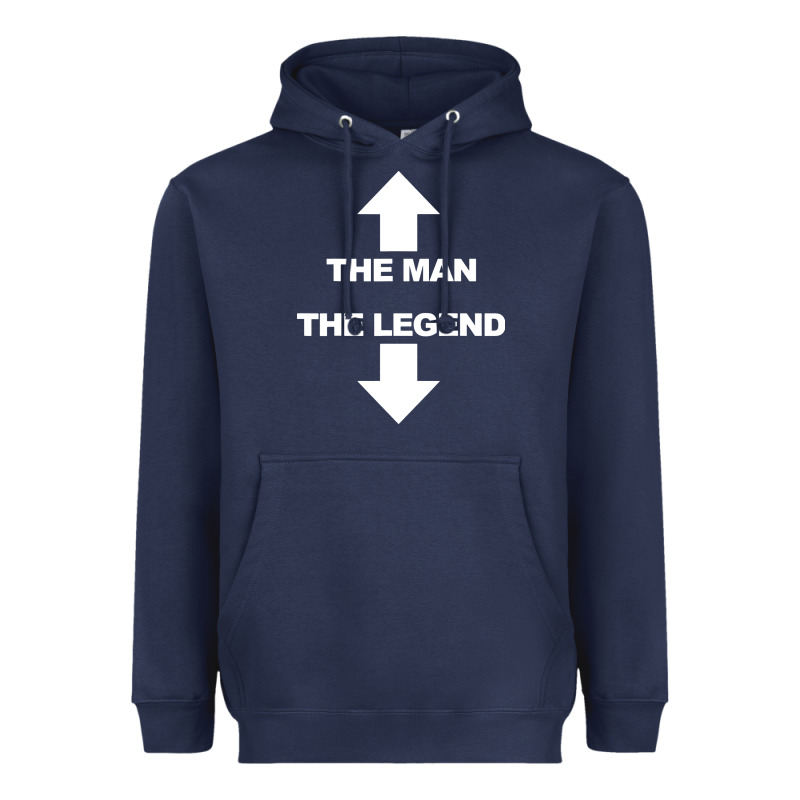 The Man The Legend Funny Adult Humor Heavyweight Hoodie by artisFamous | Teevron