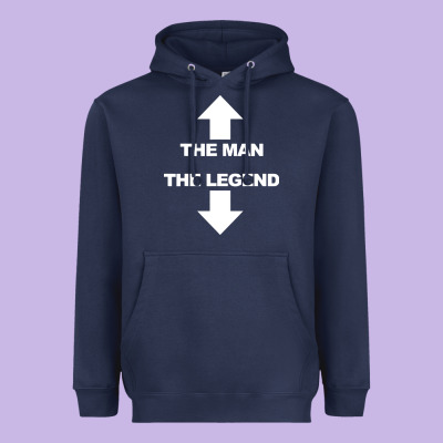 The Man The Legend Funny Adult Humor Heavyweight Hoodie Designed By Artisfamous