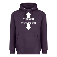 Plum the man the legend funny adult humor Heavyweight Hoodie - artisFamous