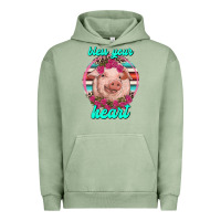 Pigment Oil Green bless your heart pig Urban Hoodie - RanaPortraitStore