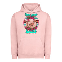 Pigment Salmon bless your heart pig Urban Hoodie - RanaPortraitStore