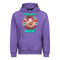 Bless Your Heart Pig Urban Hoodie | Teevron