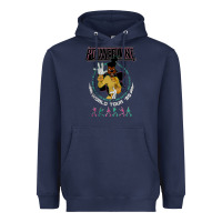 Navy a movie powerline Heavyweight Hoodie - artisFamous