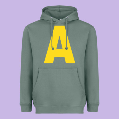 Letter A Chipmunk Christmas Heavyweight Hoodie Designed By Artisfamous