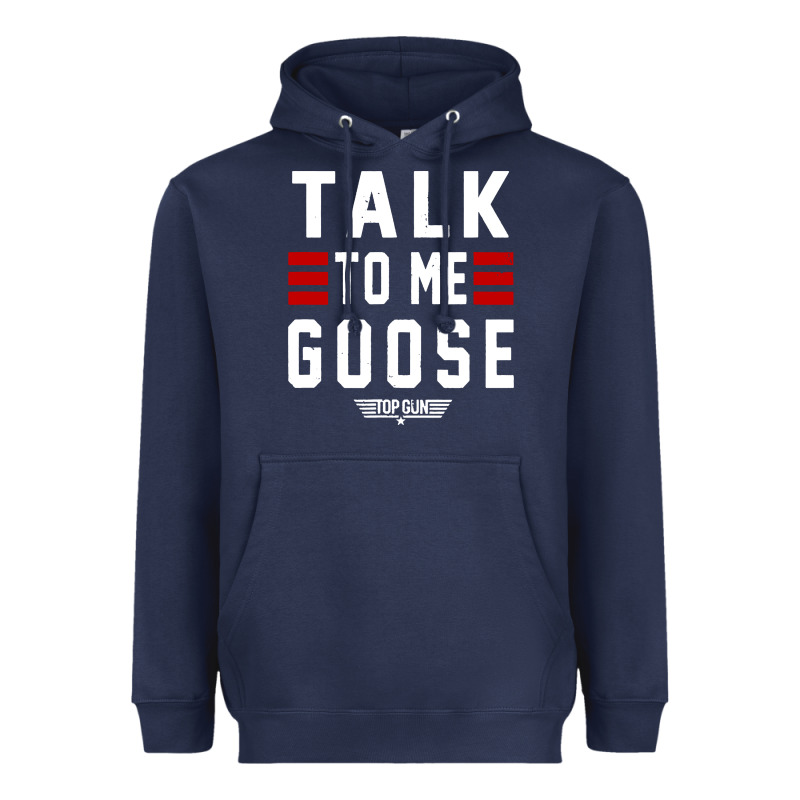 Top Gun Talk To Me Goose Distressed Heavyweight Hoodie by artisFamous | Teevron