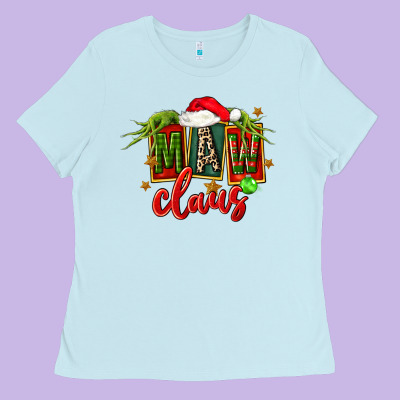 Christmas Maw Claus Ladies Tee Designed By Fadigitalartstudio