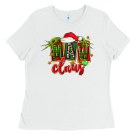 White christmas maw claus Ladies Tee - FaDigitalArtStudio