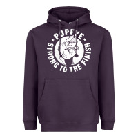 Plum strong to the finish Heavyweight Hoodie - artisFamous