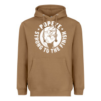 Toasted Coconut strong to the finish Heavyweight Hoodie - artisFamous