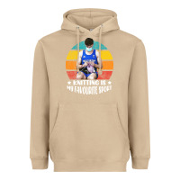 Mushroom tom daley knitting is my favourite sport  3 Heavyweight Hoodie - artisFamous