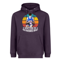 Plum tom daley knitting is my favourite sport  3 Heavyweight Hoodie - artisFamous