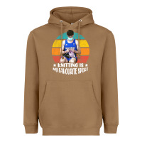 Toasted Coconut tom daley knitting is my favourite sport  3 Heavyweight Hoodie - artisFamous