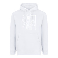 White distressed skeleton vintage smiling skull drinking coffee Heavyweight Hoodie - artisFamous