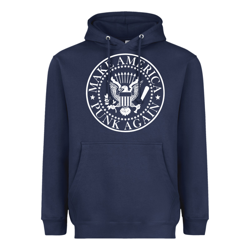 Funny Make America Punk Again Vintage Rock Seal Heavyweight Hoodie by artisFamous | Teevron