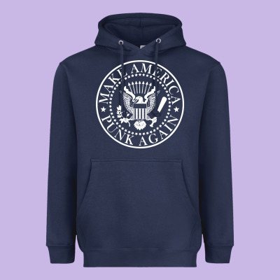 Funny Make America Punk Again Vintage Rock Seal Heavyweight Hoodie Designed By Artisfamous