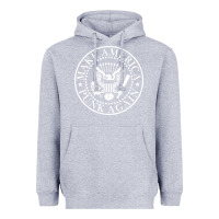 Heather Grey funny make america punk again vintage rock seal Heavyweight Hoodie - artisFamous
