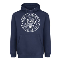 Navy funny make america punk again vintage rock seal Heavyweight Hoodie - artisFamous