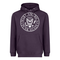 Plum funny make america punk again vintage rock seal Heavyweight Hoodie - artisFamous