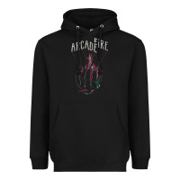 Black arcade fire hand Heavyweight Hoodie - artisFamous