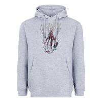 Heather Grey arcade fire hand Heavyweight Hoodie - artisFamous