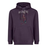 Plum arcade fire hand Heavyweight Hoodie - artisFamous