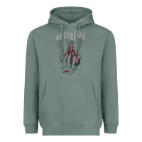 Sage arcade fire hand Heavyweight Hoodie - artisFamous