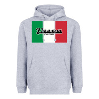 Heather Grey vespa motorcycle Heavyweight Hoodie - artisFamous