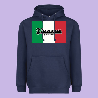 Vespa Motorcycle Heavyweight Hoodie Designed By Artisfamous