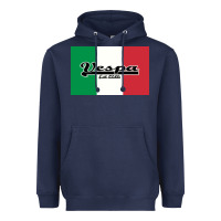 Navy vespa motorcycle Heavyweight Hoodie - artisFamous