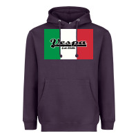Plum vespa motorcycle Heavyweight Hoodie - artisFamous