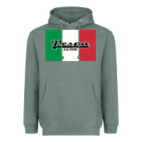 Sage vespa motorcycle Heavyweight Hoodie - artisFamous