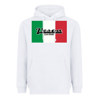 White vespa motorcycle Heavyweight Hoodie - artisFamous