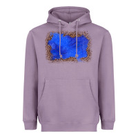 Lavender gemstone blue leopard background Heavyweight Hoodie - JahusDesignShop