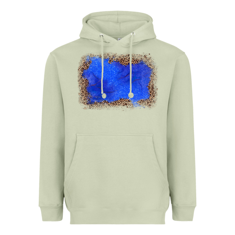 Gemstone Blue Leopard Background Heavyweight Hoodie by JahusDesignShop | Teevron