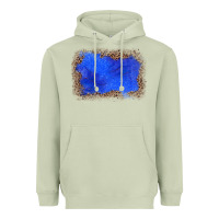 Matcha gemstone blue leopard background Heavyweight Hoodie - JahusDesignShop