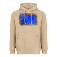 Mushroom gemstone blue leopard background Heavyweight Hoodie - JahusDesignShop