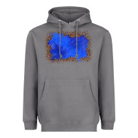 Storm gemstone blue leopard background Heavyweight Hoodie - JahusDesignShop