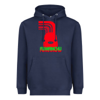 Navy fu manchu Heavyweight Hoodie - artisFamous