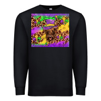 Black highland cow mardi gras tumbler Premium Sweatshirt - JahusDesignShop