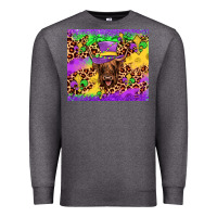 Highland Cow Mardi Gras Tumbler Premium Sweatshirt | Teevron