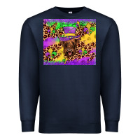 Navy highland cow mardi gras tumbler Premium Sweatshirt - JahusDesignShop
