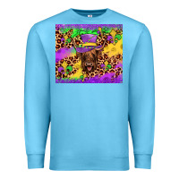 Ocean Blue highland cow mardi gras tumbler Premium Sweatshirt - JahusDesignShop