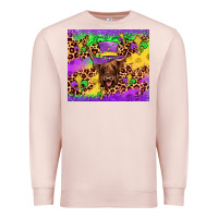 Pale Pink highland cow mardi gras tumbler Premium Sweatshirt - JahusDesignShop