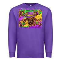Purple highland cow mardi gras tumbler Premium Sweatshirt - JahusDesignShop