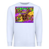 White highland cow mardi gras tumbler Premium Sweatshirt - JahusDesignShop