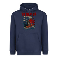 Navy fu manchu Heavyweight Hoodie - artisFamous