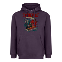 Plum fu manchu Heavyweight Hoodie - artisFamous